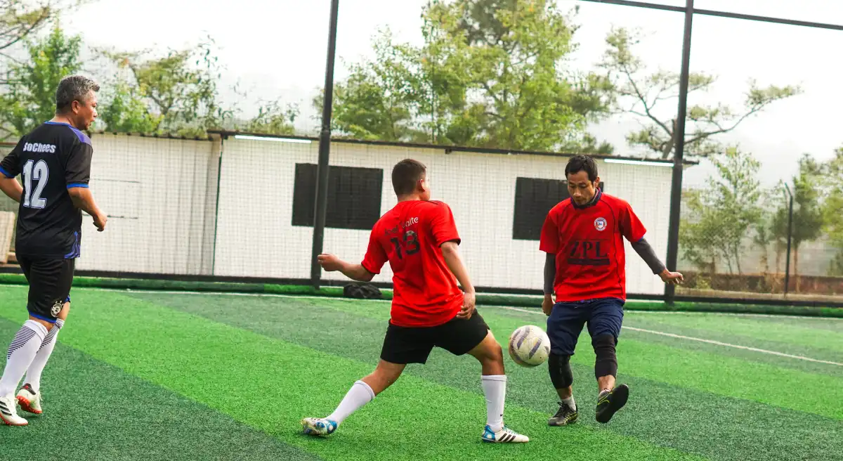 Play a match with locals